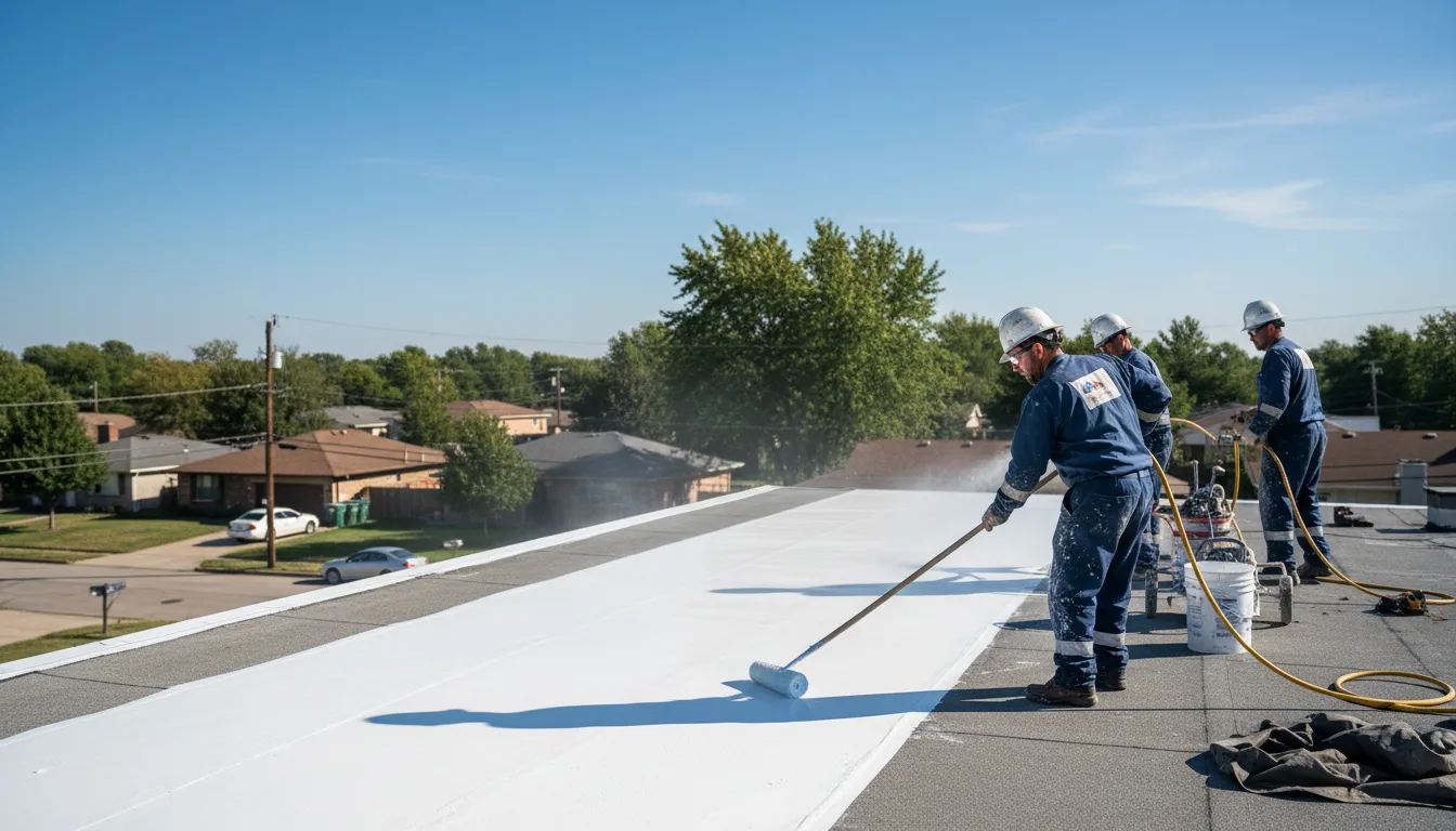 Commercial roof coating in Belvidere Center, VT near me